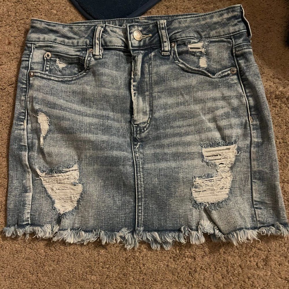 American Eagle jean skirt 4